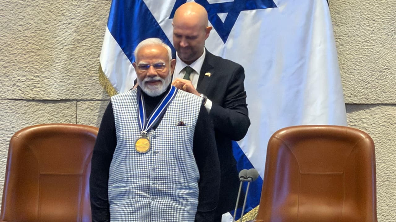 pm modi israel visit award pm modi israel visit award
