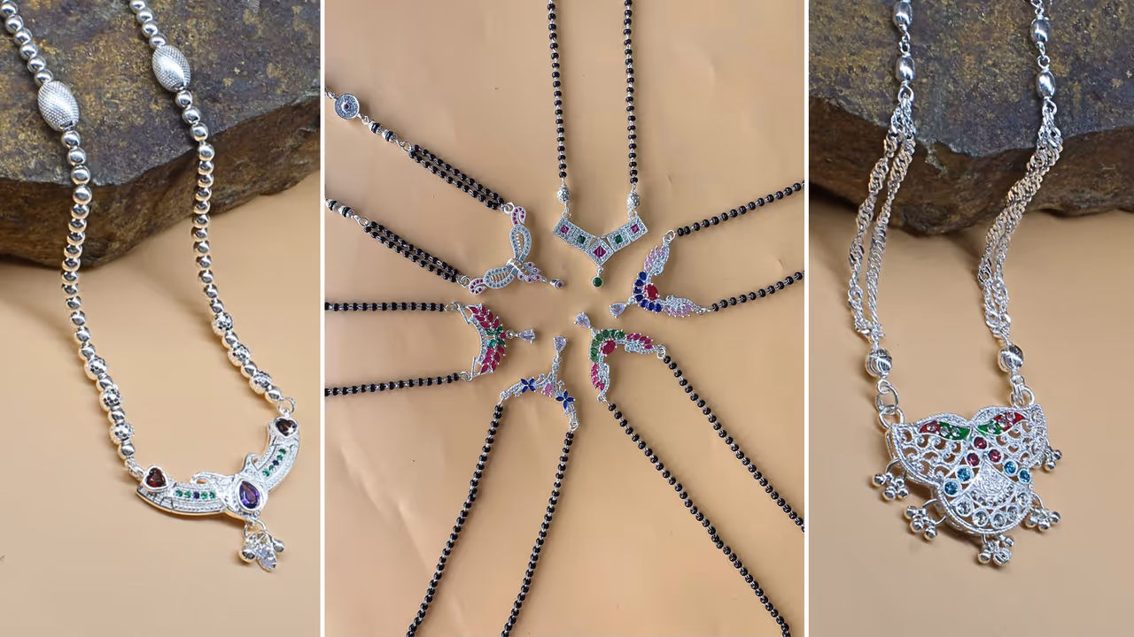 Silver mangalsutra Silver mangalsutra