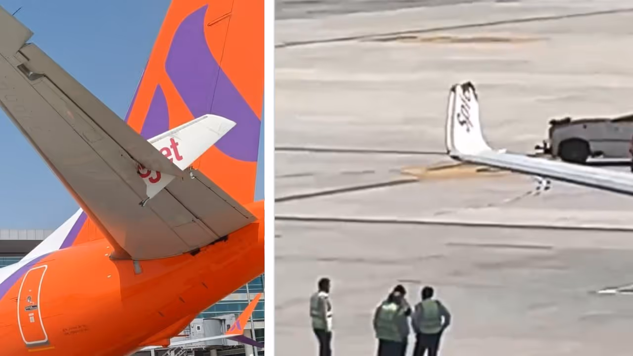 Delhi airport plane SpiceJet Akasa collision Delhi airport plane SpiceJet Akasa collision