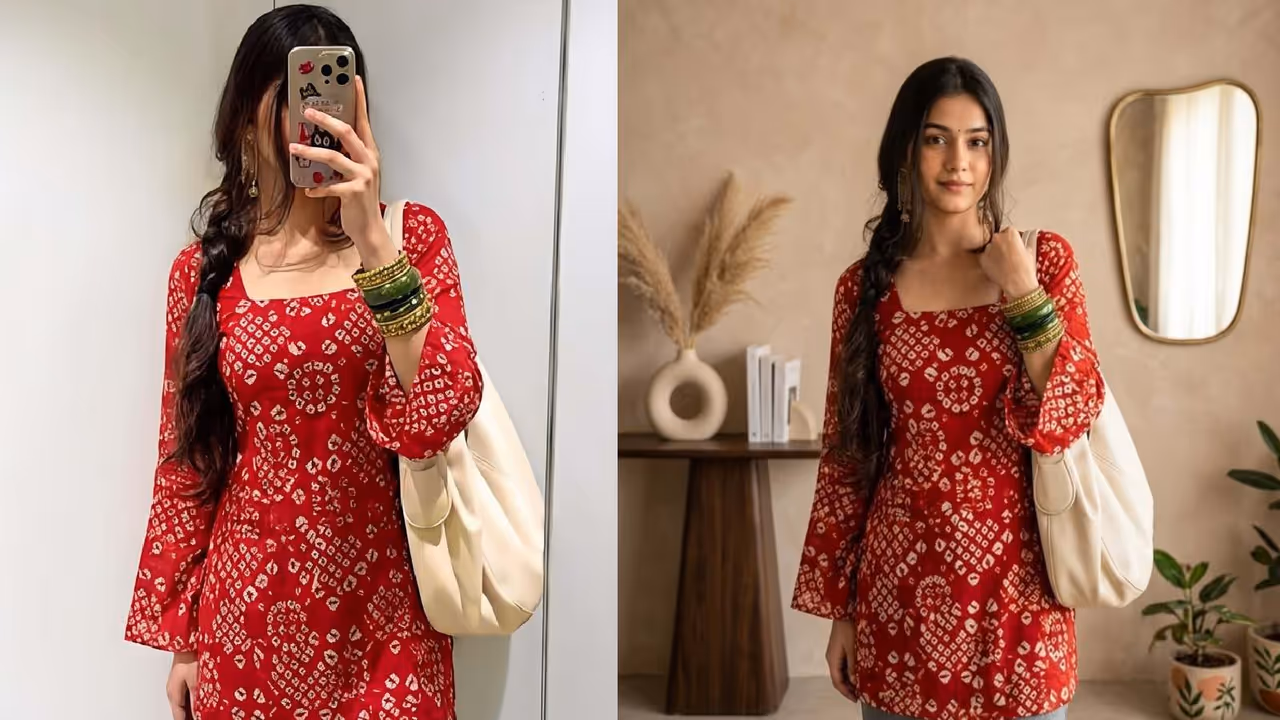bandhani kurta for office wear bandhani kurta for office wear