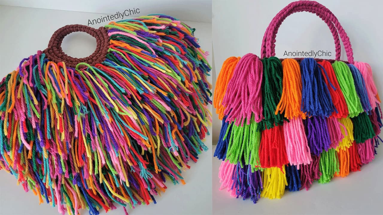 Turn Basic Bags into Trendy Tassel Showstoppers Turn Basic Bags into Trendy Tassel Showstoppers