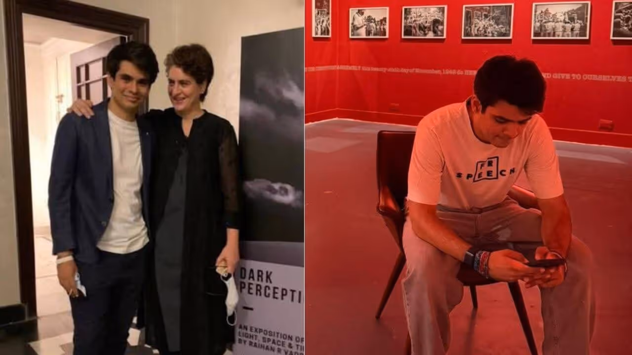 raihan vadra photos removed bikaner house statement priyanka gandhi exhibition row raihan vadra photos removed bikaner house statement priyanka gandhi exhibition row
