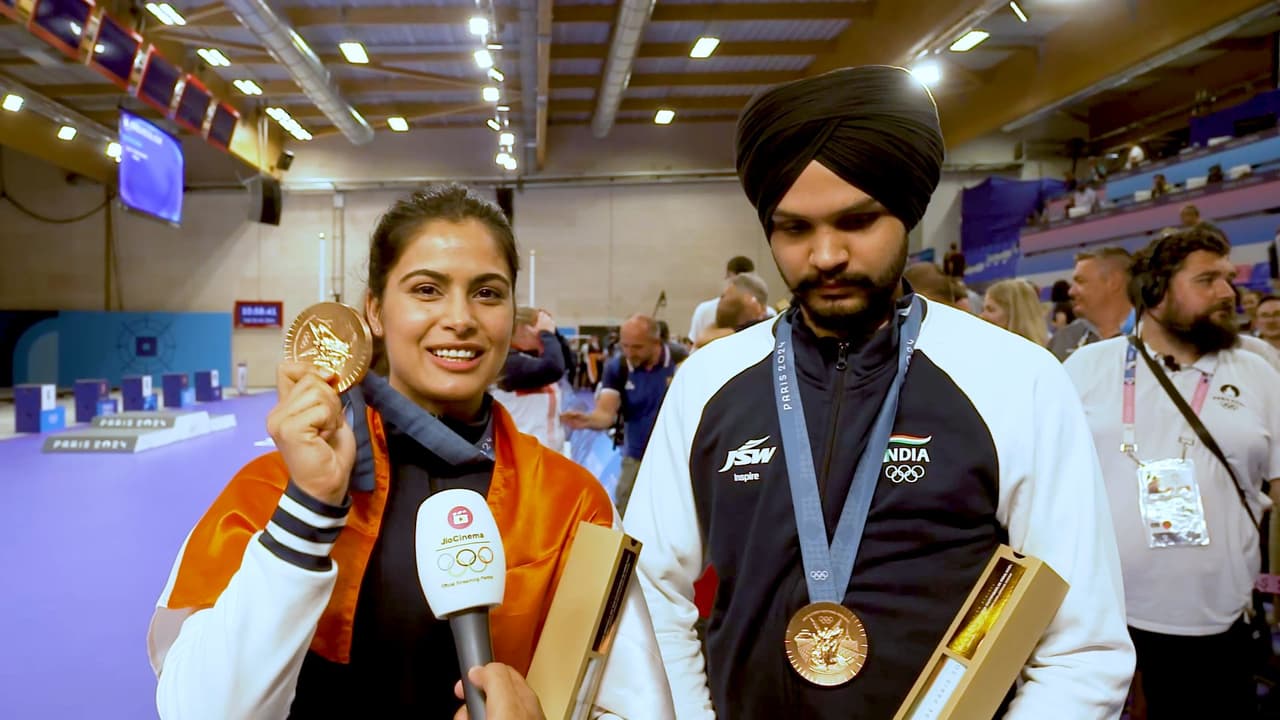Manu Bhaker and Sarabjot Singh Manu Bhaker and Sarabjot Singh