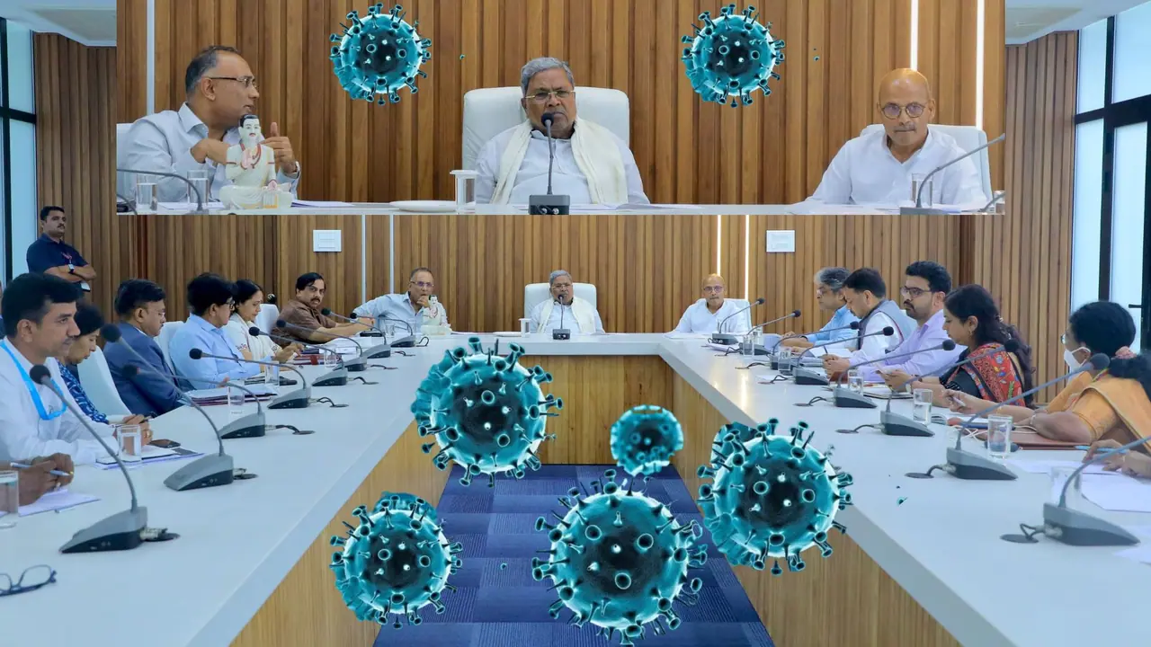 CM Siddaramaiah Covid 19 meeting