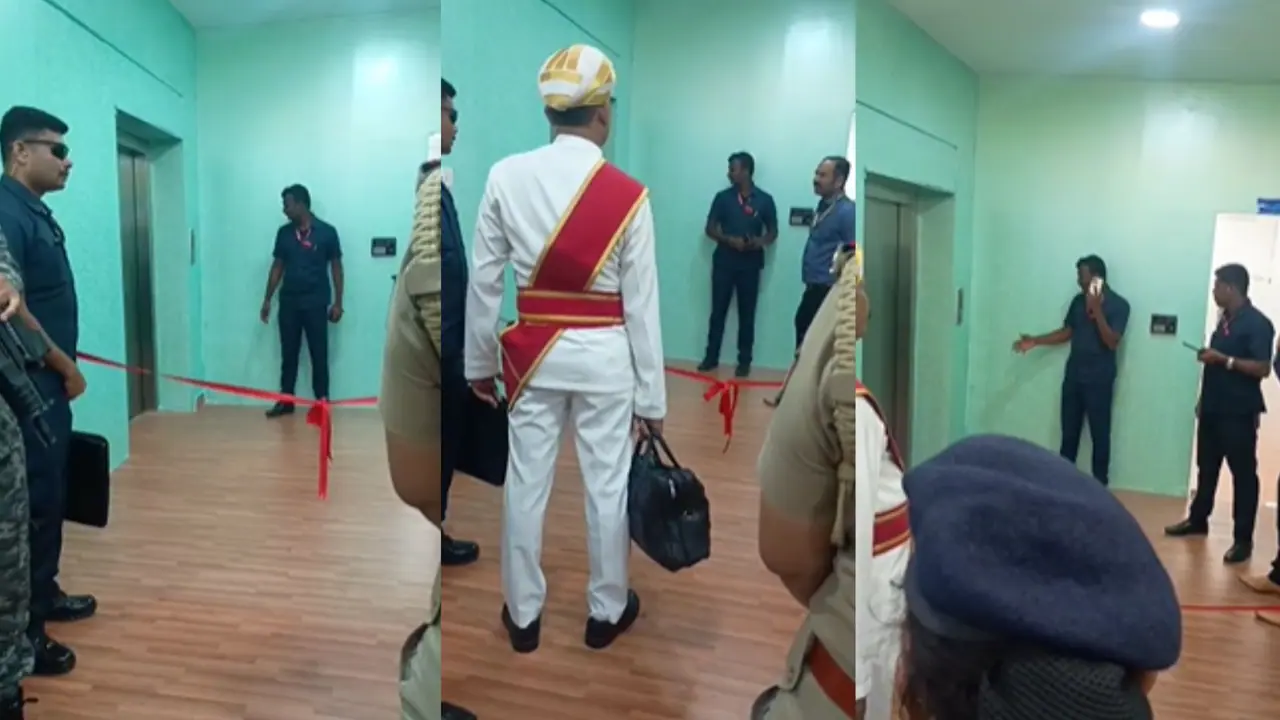 Karnataka goernor stuck in lift at mysuru