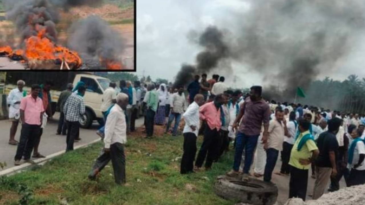 FIRs registered after Tumakuru farmers protest turns violent over Hemavati canal work 