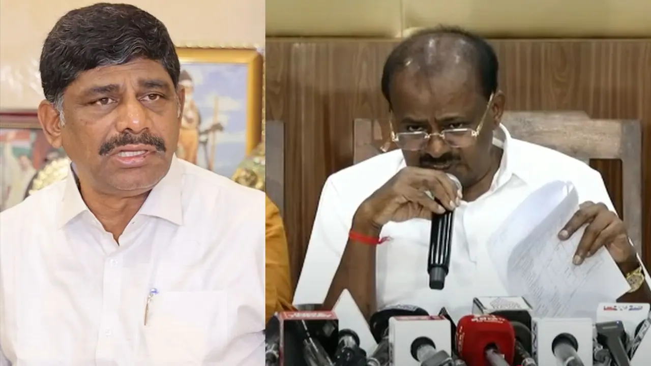 DK Suresh and HD Kumaraswamy