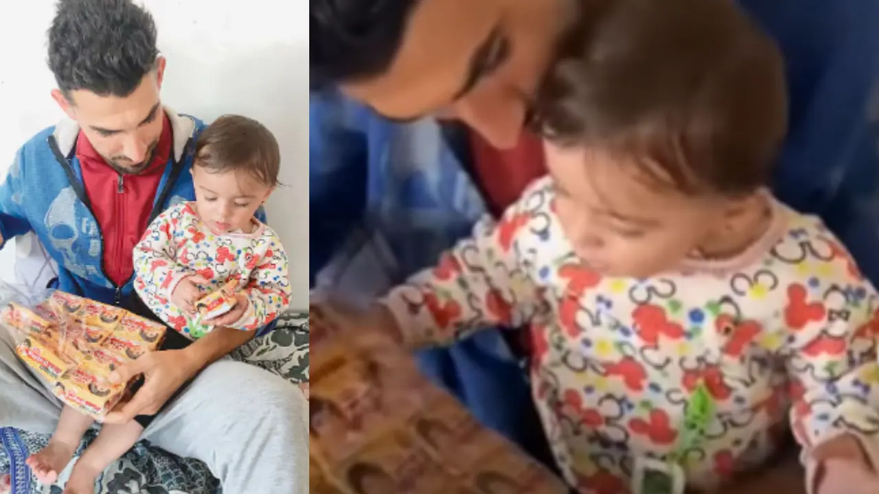 Gaza Father Rs 2300 Parle G Act of Love for Daughter s Smile Goes Viral rav