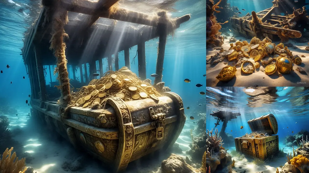 gold treasure in shipwreck