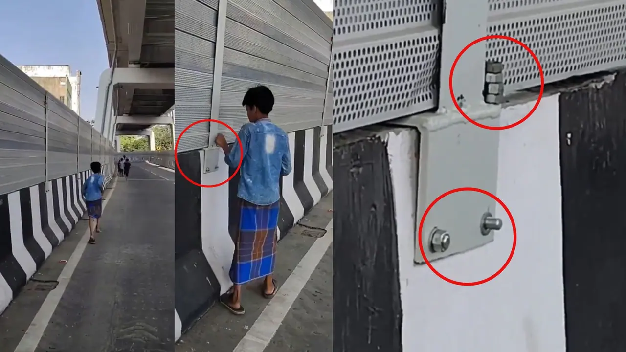 Patna flyover Nut Bolt Remove video