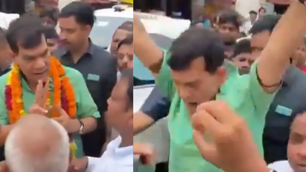 Uttar Pradesh Minister s Viral Video Jai Shri Ram Response to Power Crisis Sparks Outrage rav