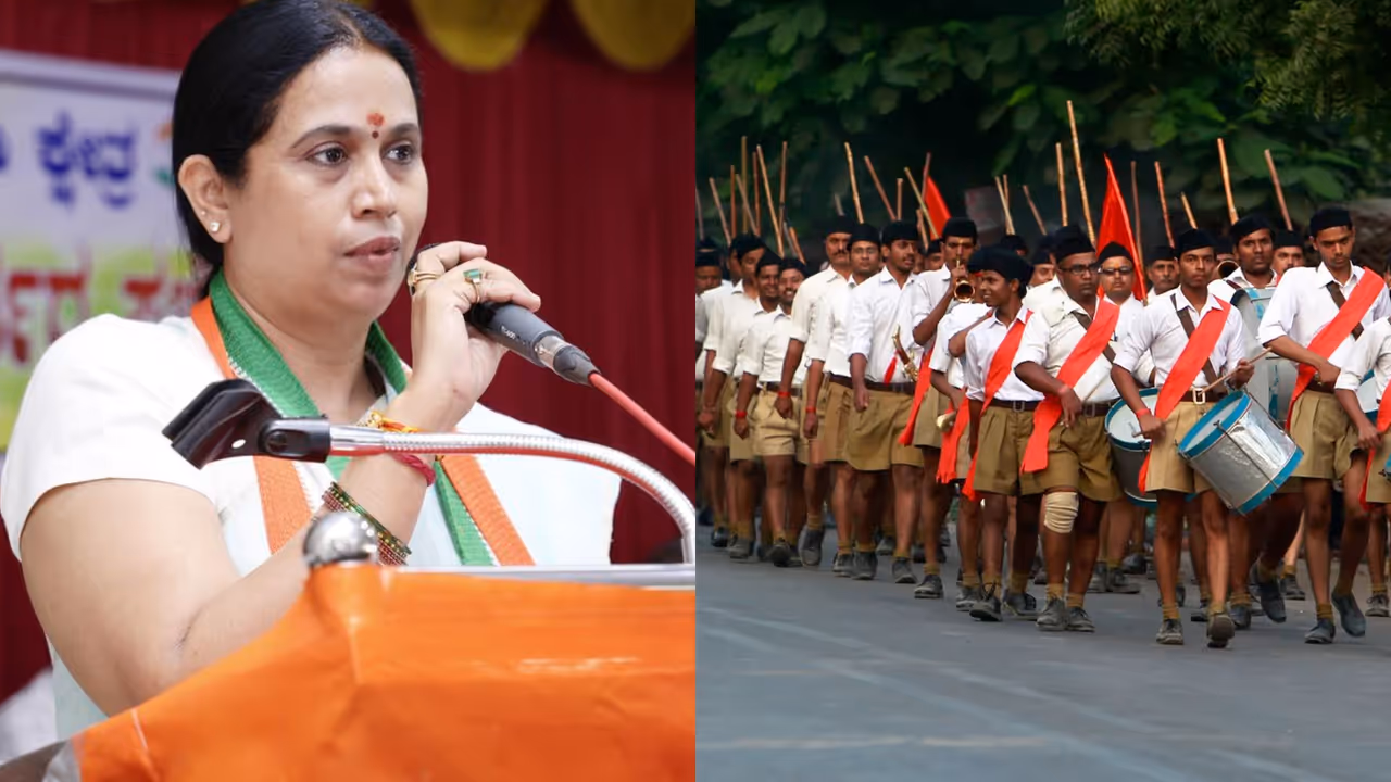 Karnataka Minister Lakshmi Hebbalkar Slams RSS at Bailhongal Youth Congress Event