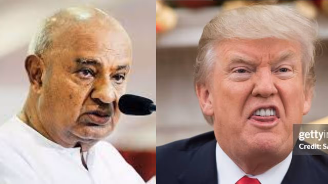 HD Devegowda on donal trump