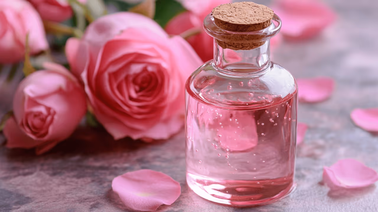 how to apply rose water on face