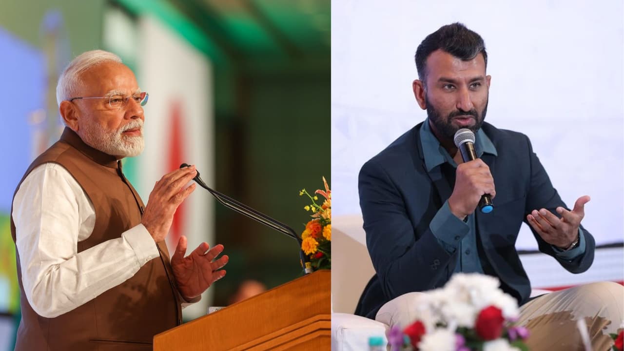 Cheteshwar Pujara Narendra Modi