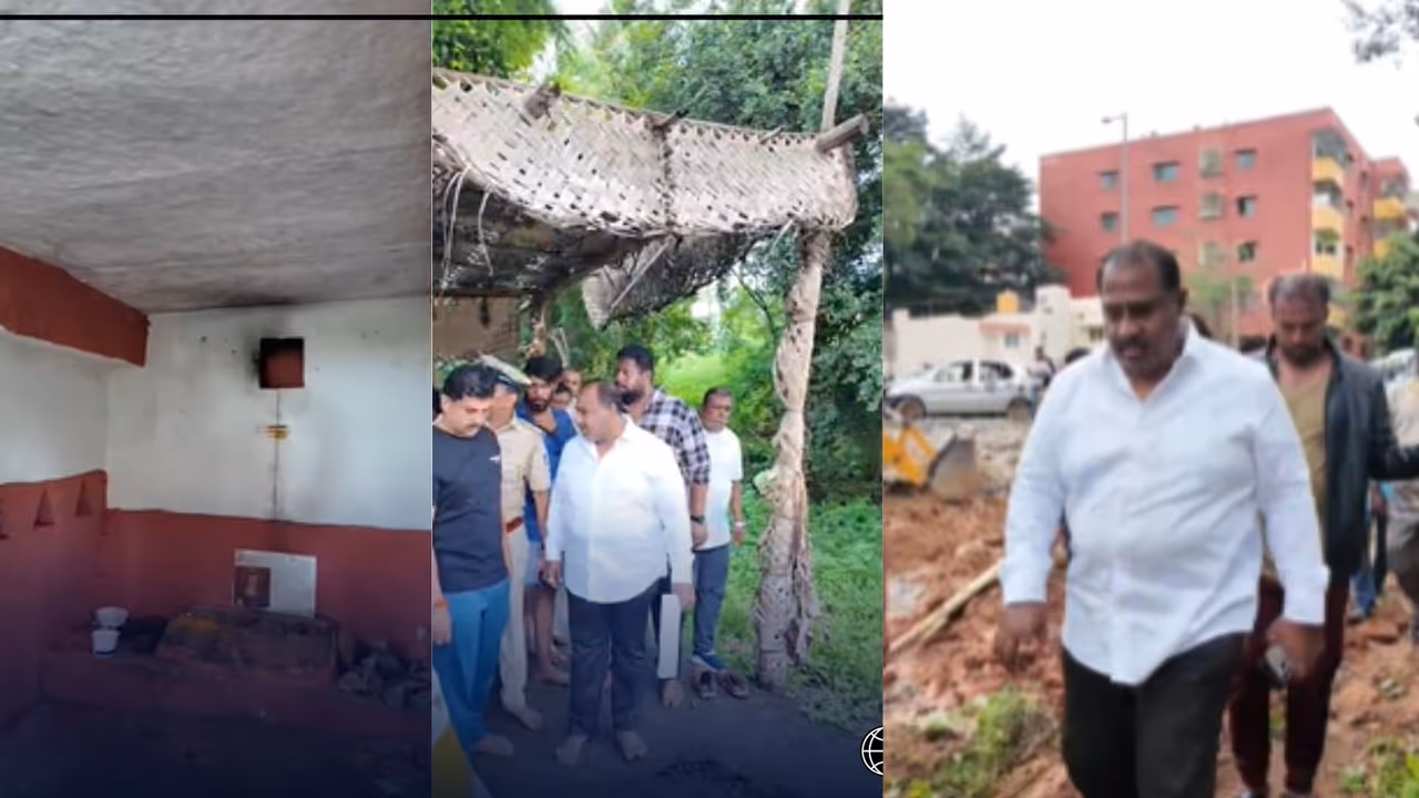 Vandalised Muneshwar Idols in Rupena Agrahara, Bengaluru