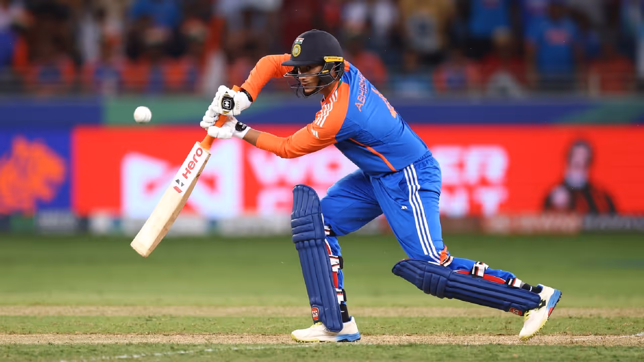 Abhishek Sharma in Action against Oman Abhishek Sharma in Action against Oman