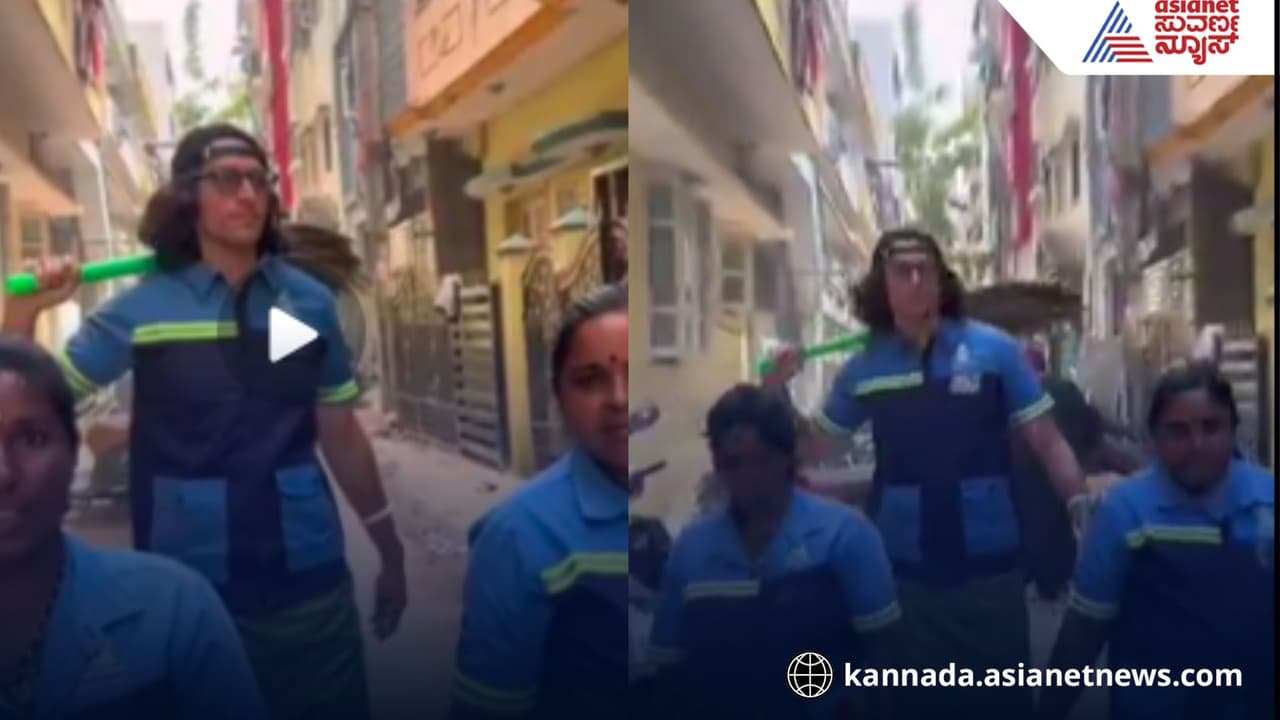 American cleans Bengaluru streets American cleans Bengaluru streets