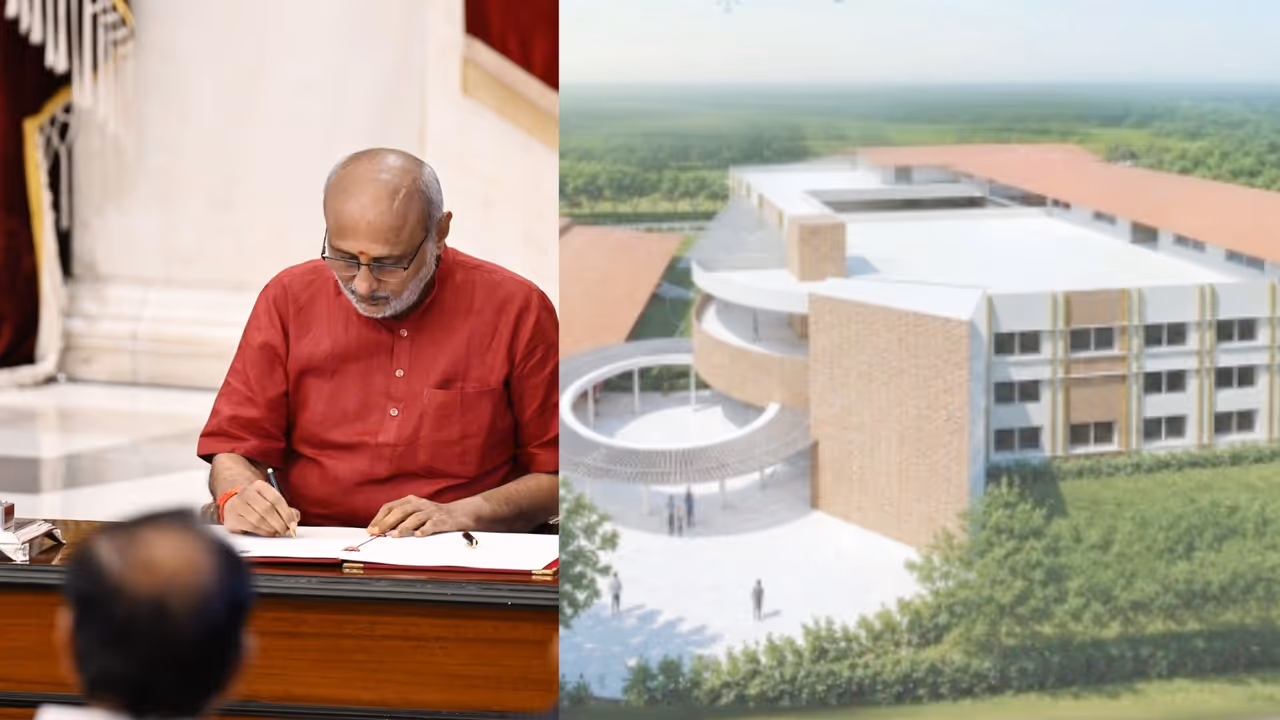 Vice President CP Radhakrishnan Visits Dharmasthala inauguration SIRI Industrial Park Vice President CP Radhakrishnan Visits Dharmasthala inauguration SIRI Industrial Park
