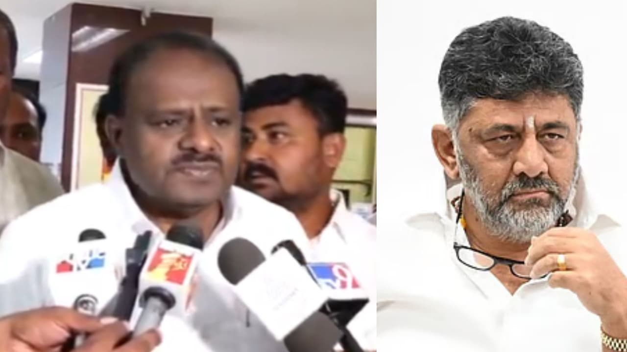 Karnataka HD Kumaraswamy Explosive Claim DK linked benami bid to take over NICE vows to release documents rav Karnataka HD Kumaraswamy Explosive Claim DK linked benami bid to take over NICE vows to release documents rav