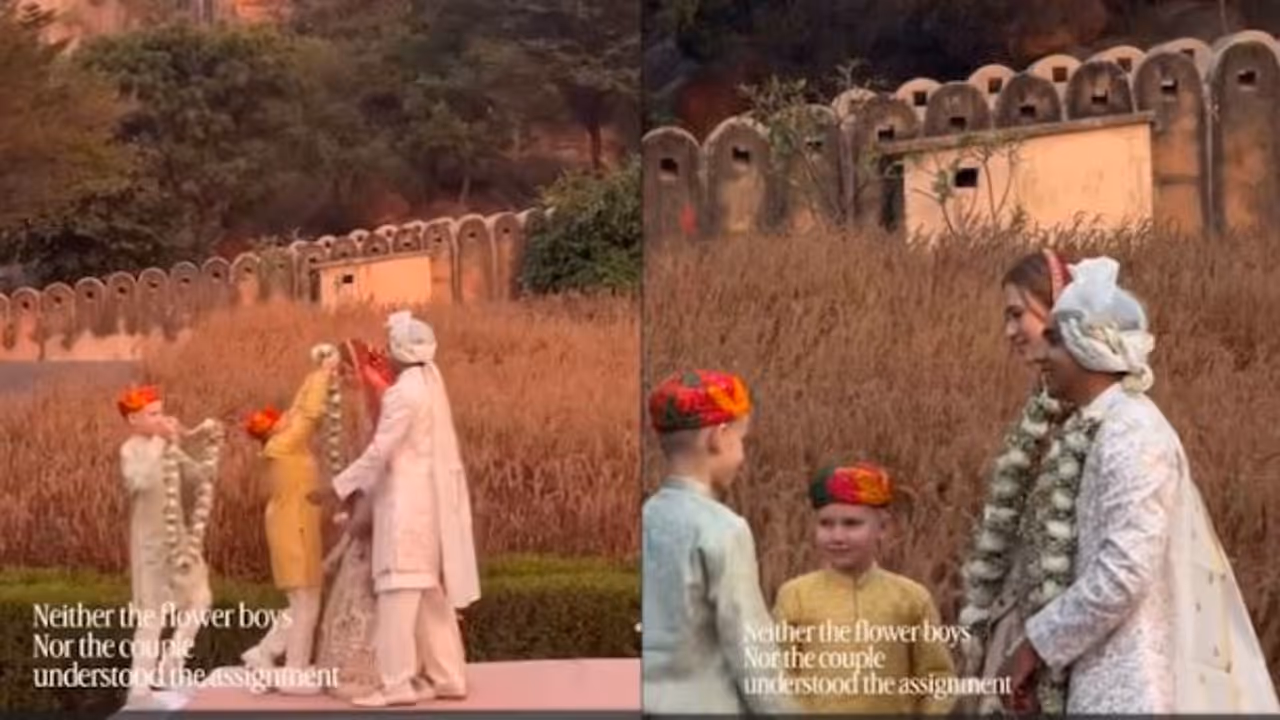 Childrens varmala mix up at cross cultural wedding makes Internet laugh Childrens varmala mix up at cross cultural wedding makes Internet laugh