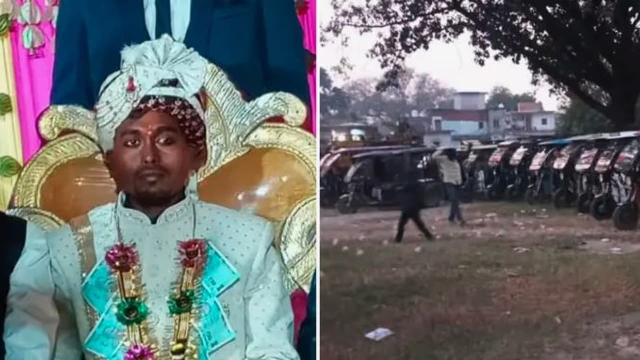 friends arrange 30 E Rickshaws for groom wedding