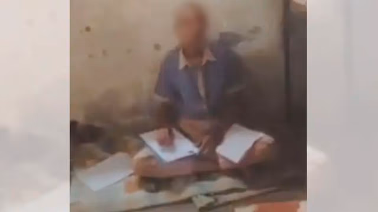 Student Sits on Floor During Exam Due to Unpaid Fees in School