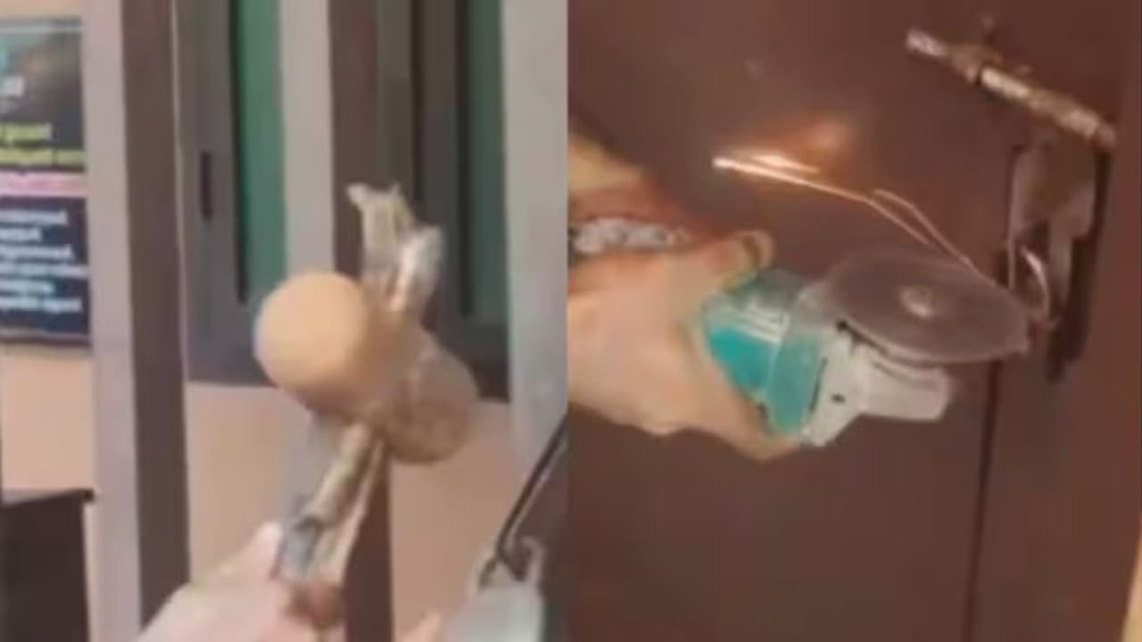 Mischievous Individuals Fill Panchayat Office Lock with Sand