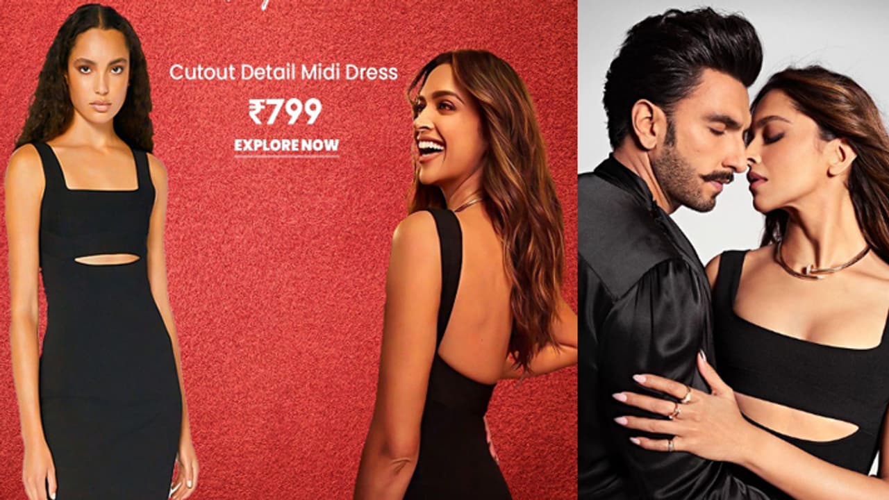 Deepika Padukone black cut out dress Deepika Padukone black cut out dress