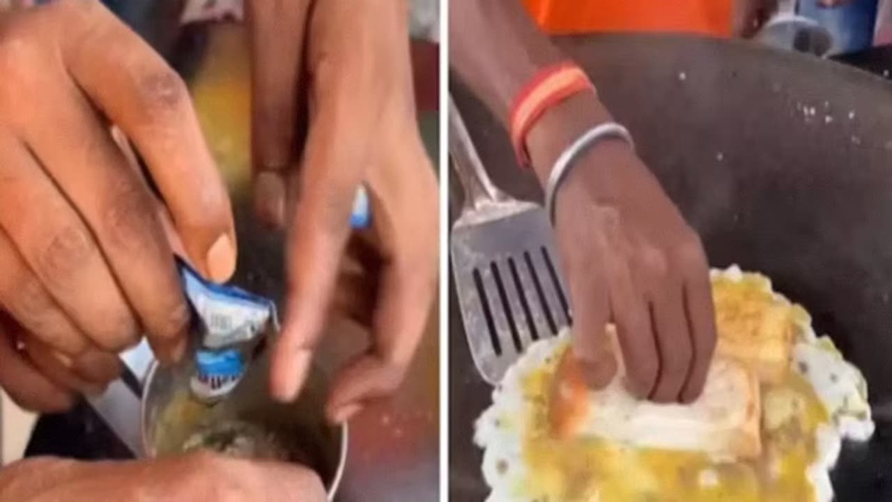 Pan masala omelette goes viral Pan masala omelette goes viral