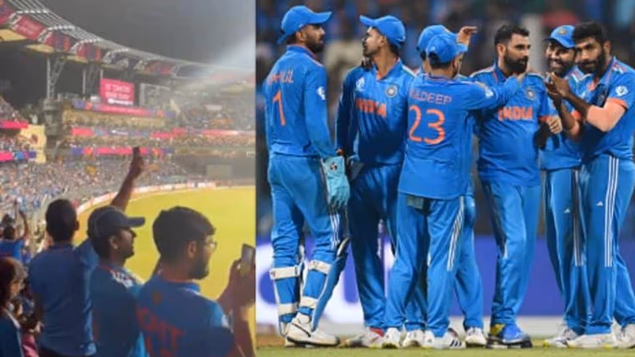 32000 fans Singh vande Mataram as India reach in WC final 32000 fans Singh vande Mataram as India reach in WC final