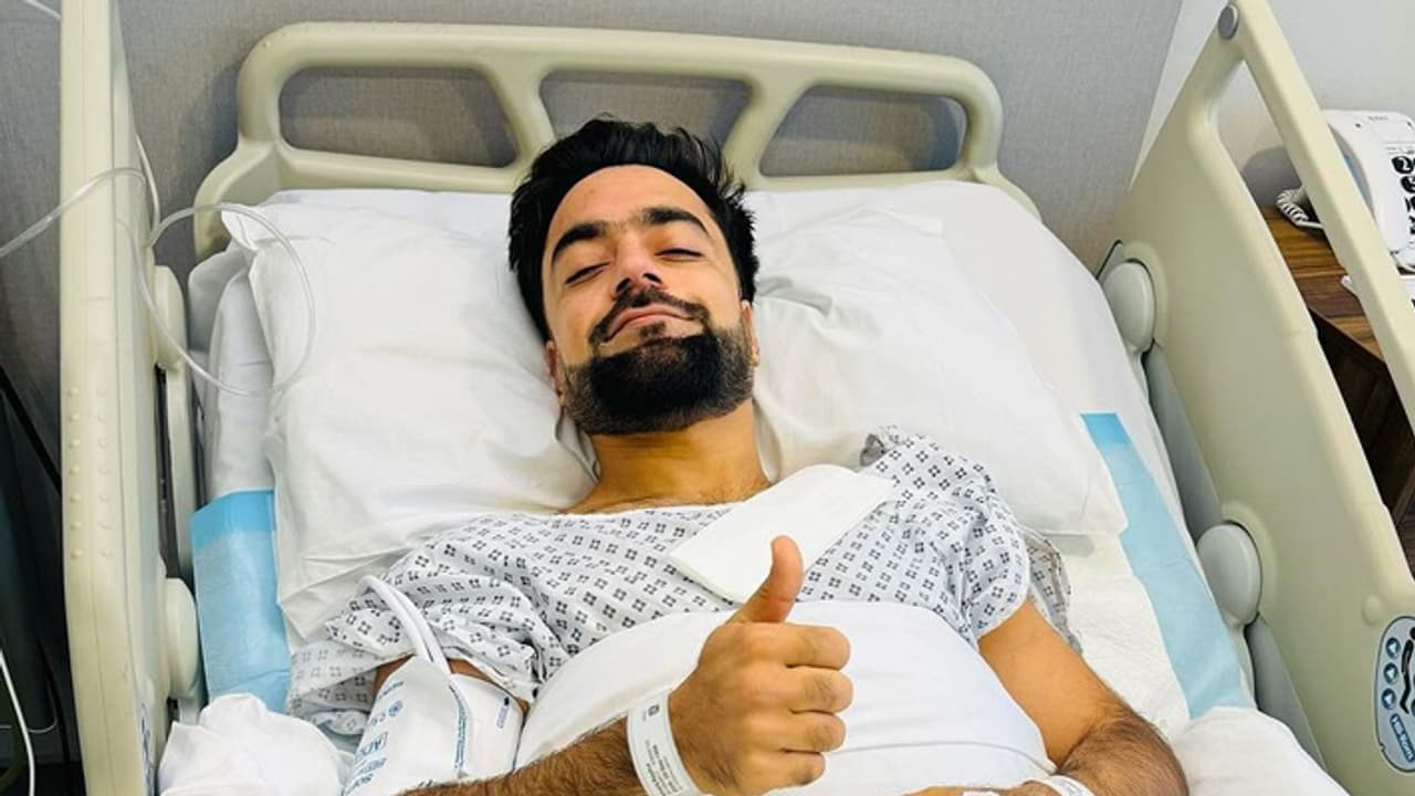 Afghanistan player Rashid Khan undergoes a surgery