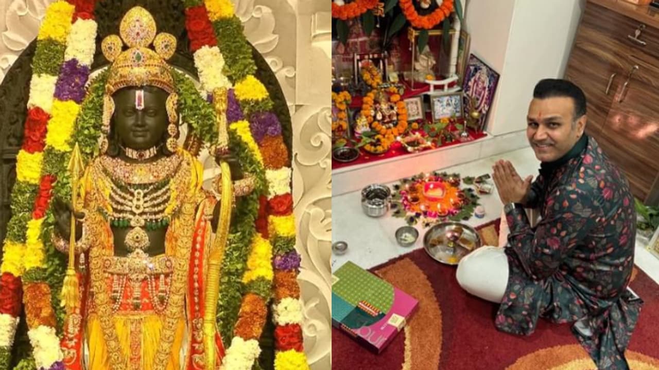 Virendra Sehwag reaction on Ayodhya Ram Mandir Virendra Sehwag reaction on Ayodhya Ram Mandir