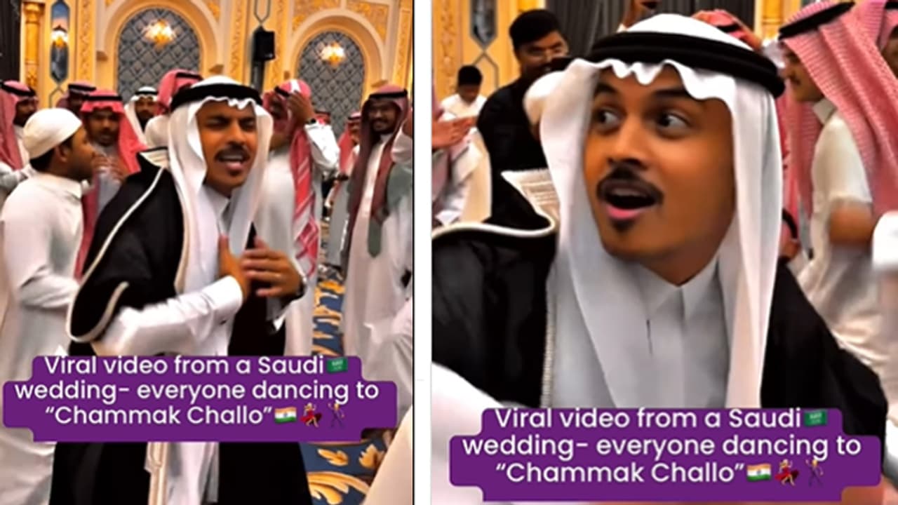 man dances on Shahrukh Khan chammak challo song goes viral man dances on Shahrukh Khan chammak challo song goes viral