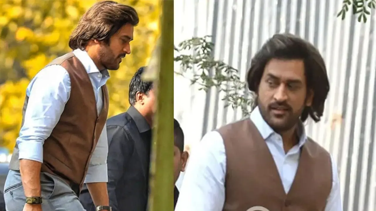 Ms Dhoni retro look Ms Dhoni retro look