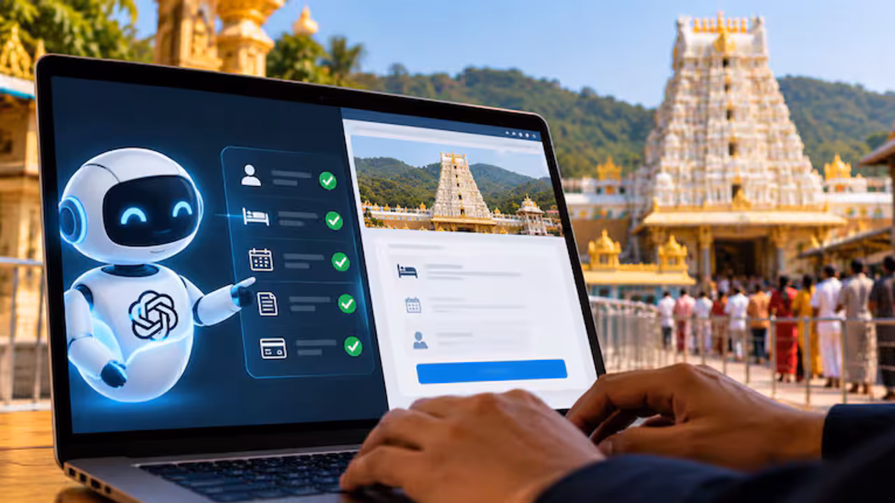 Techie Asks ChatGPT Astra to Book Tirupati Stay Techie Asks ChatGPT Astra to Book Tirupati Stay