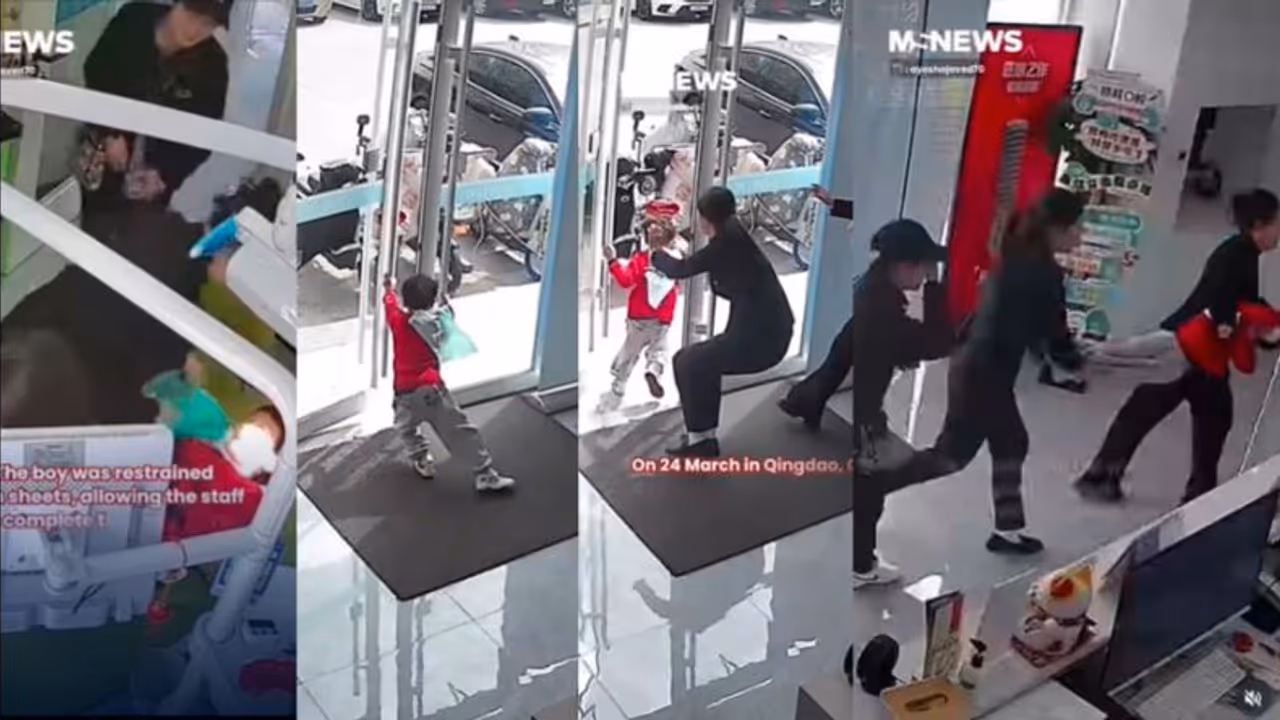 Boy Flees from Dentist's clinic in China