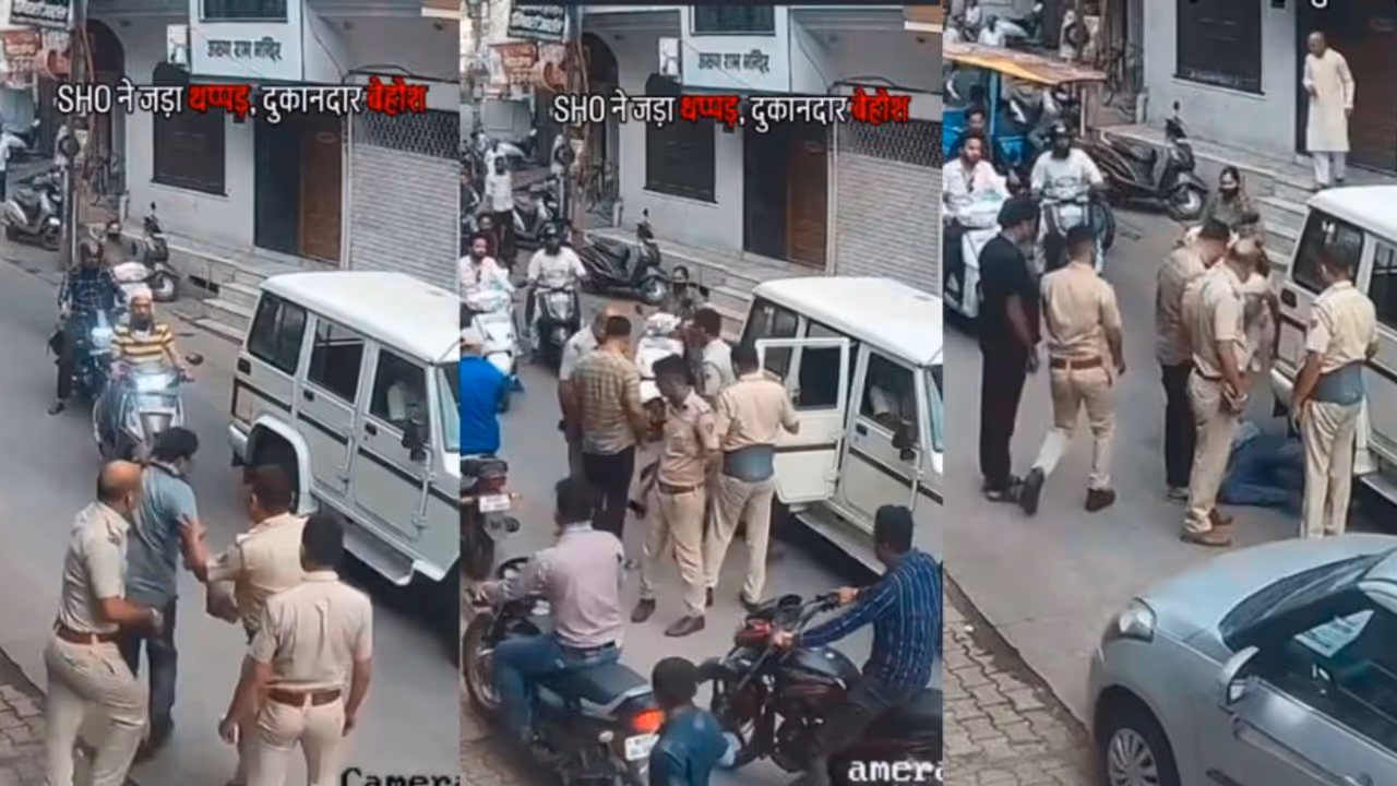 Police Officer Brutally Beats Shop Owner