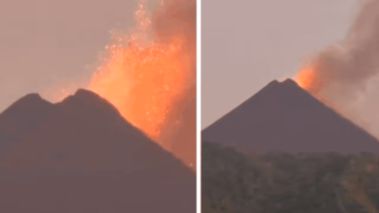 Barren Island Volcano Spews Lava