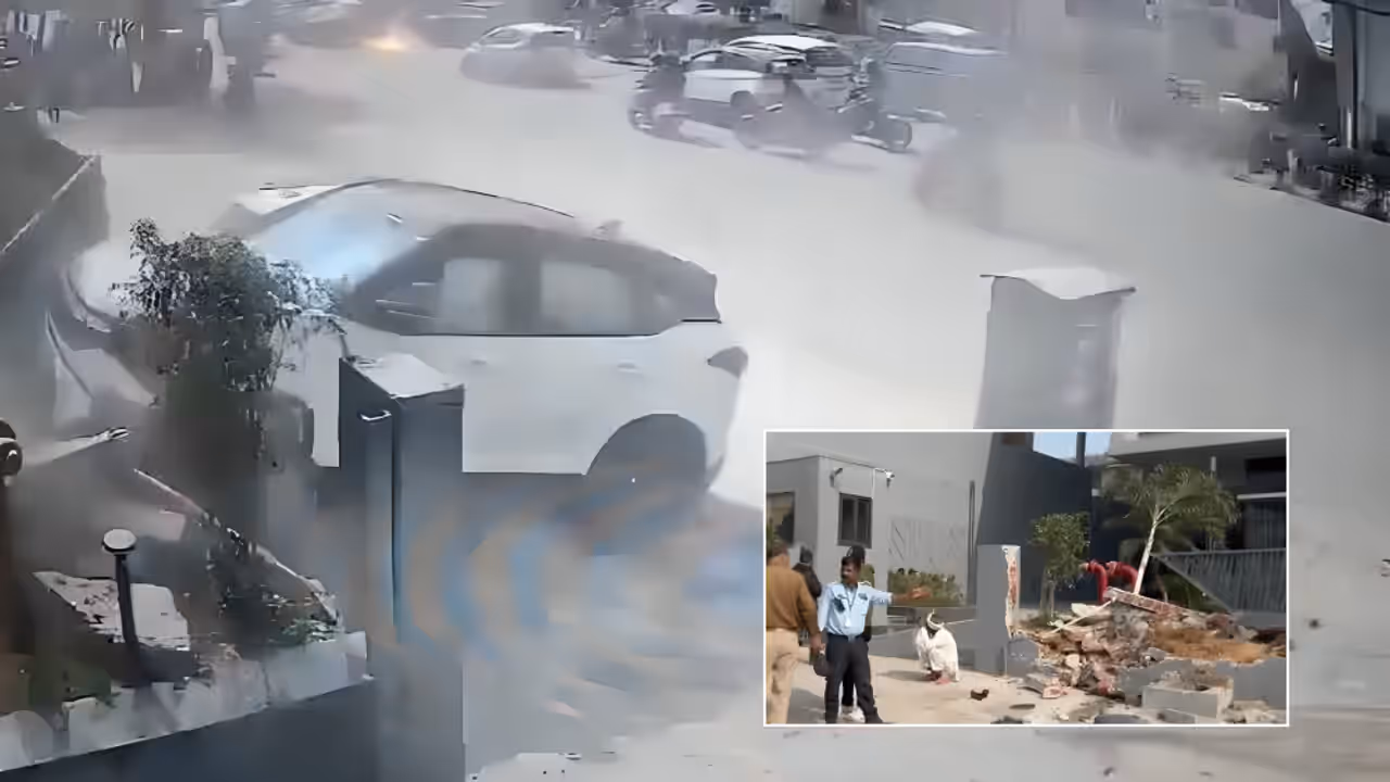 Rajasthan car crash viral video Rajasthan car crash viral video