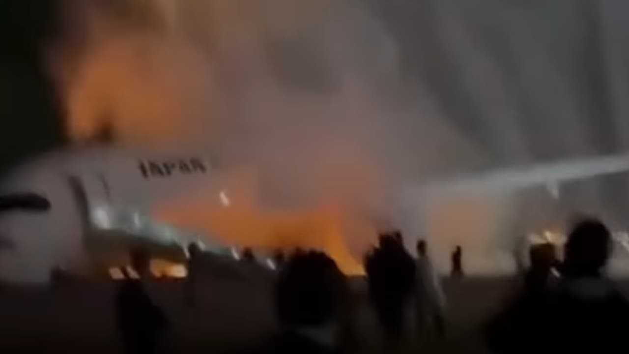 Japan Airlines Plane Bursts Into Flames After Haneda Runway Collision Japan Airlines Plane Bursts Into Flames After Haneda Runway Collision