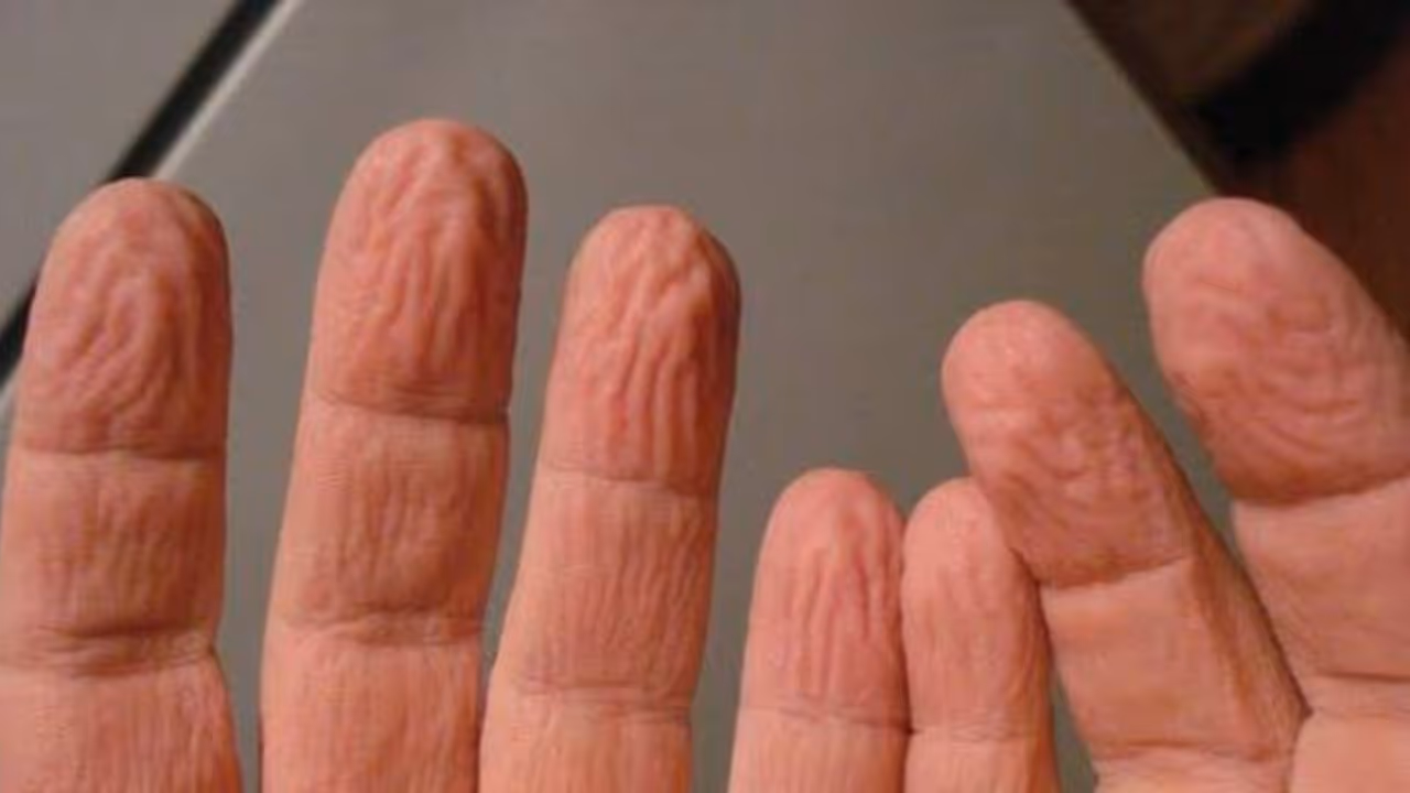 fingers wrinkle fingers wrinkle