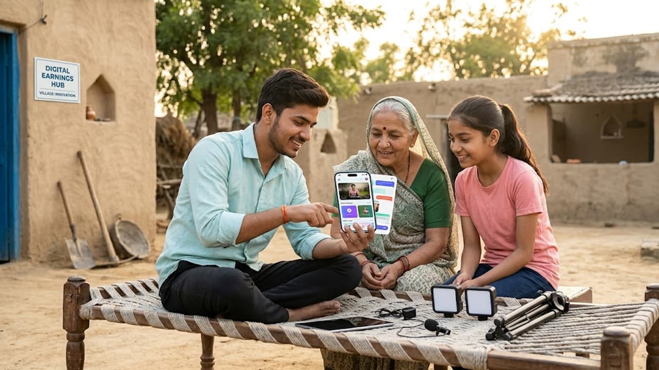 Bright Side Stories How Rural Youth Are Earning 30000 to 50000 Rupees Monthly Using AI and Smartphones Bright Side Stories How Rural Youth Are Earning 30000 to 50000 Rupees Monthly Using AI and Smartphones