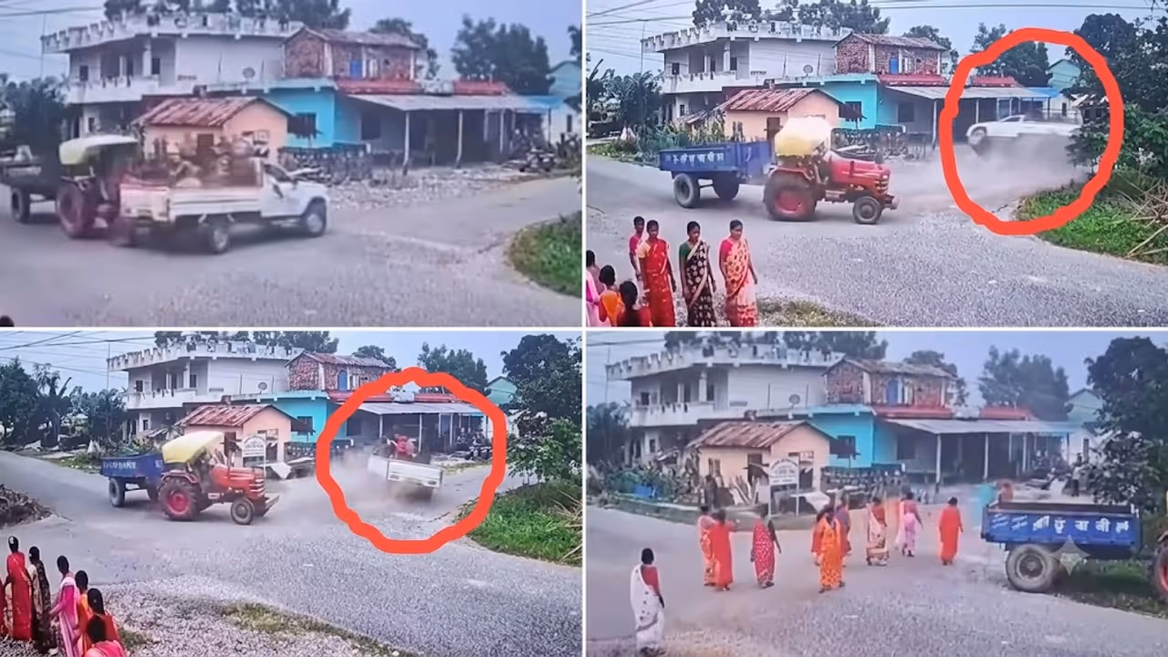 Nepal Bolero Tractor Crash Video Viral Woman Dies 10 Injured as Speeding Bolero Overturns Near Junction Nepal Bolero Tractor Crash Video Viral Woman Dies 10 Injured as Speeding Bolero Overturns Near Junction
