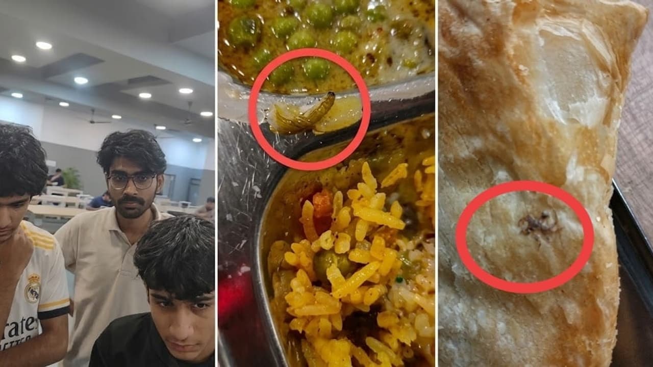 Greater Noida worm in food viral video Greater Noida worm in food viral video