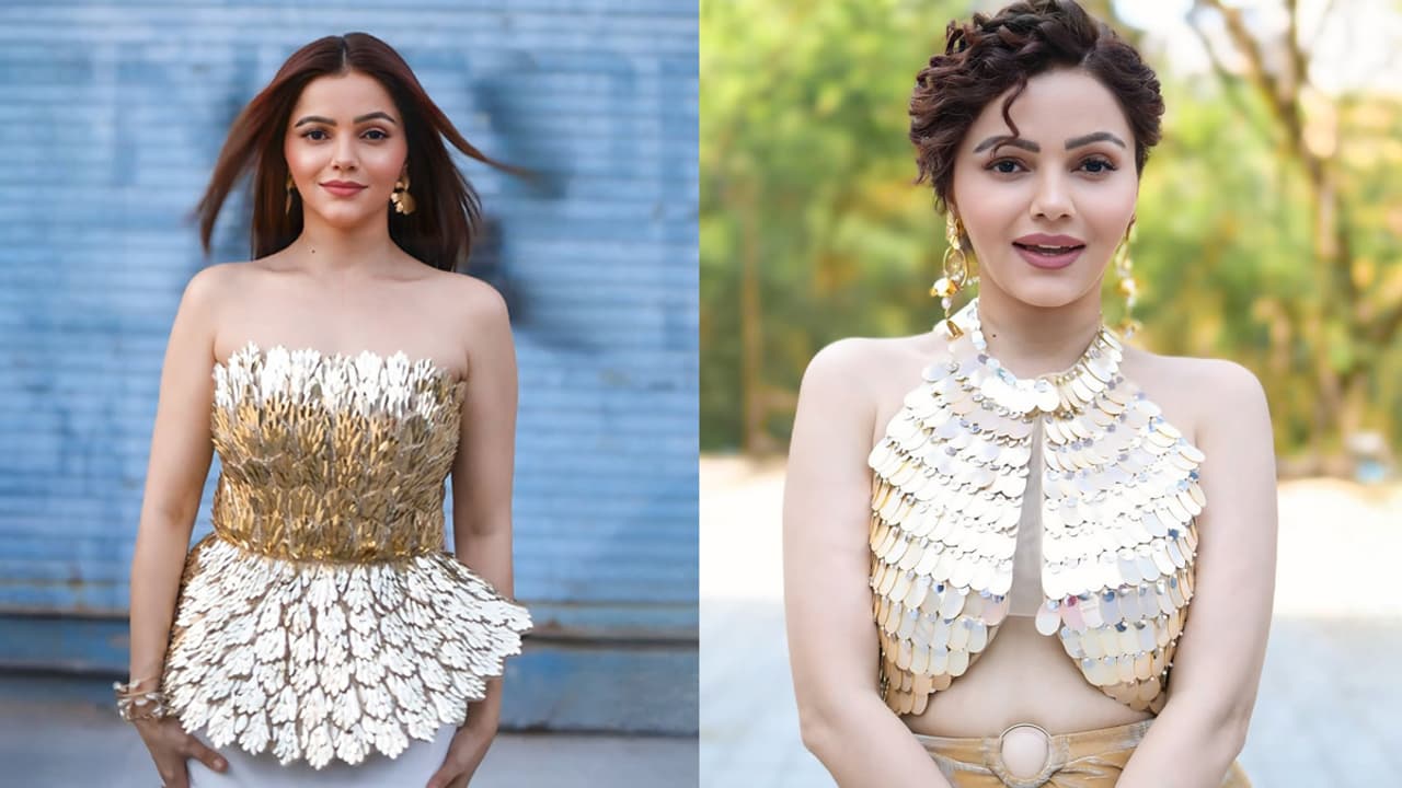 Rubina Dilaik corset blouse looks Rubina Dilaik corset blouse looks