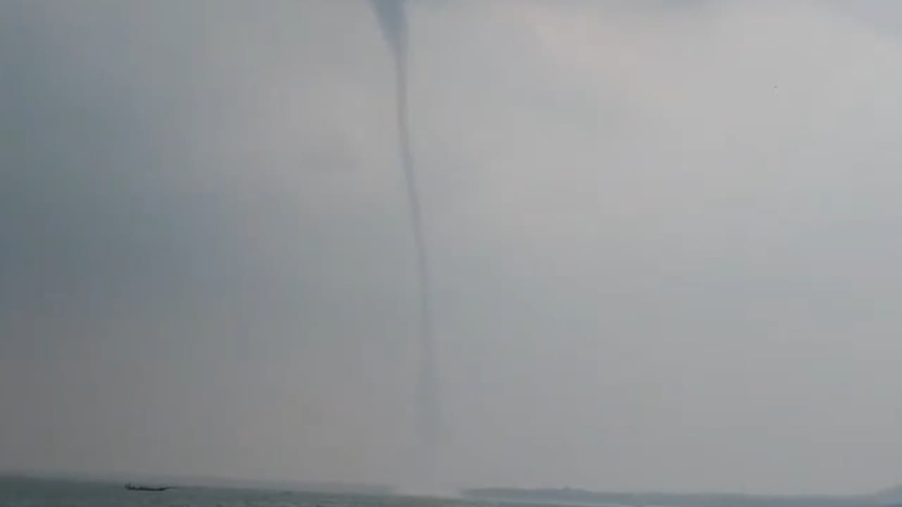 sky high storm over the lake