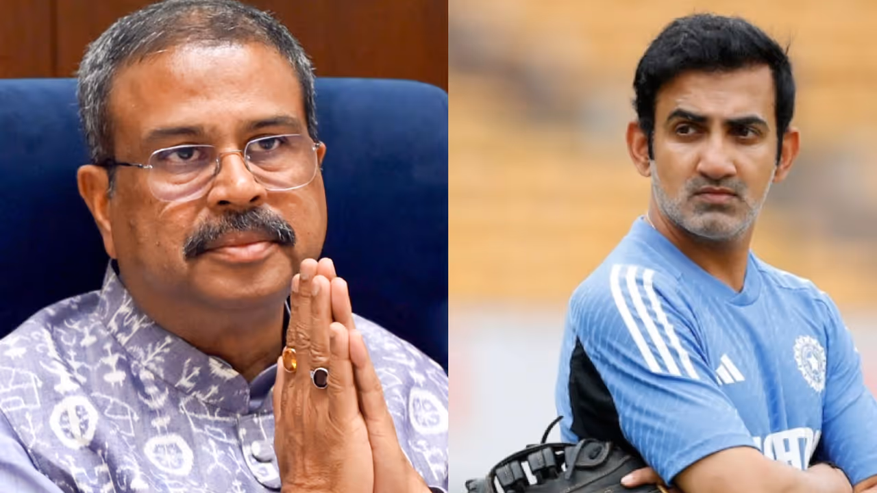 Gautam Gambhir Dharmendra Pradhan Gautam Gambhir Dharmendra Pradhan