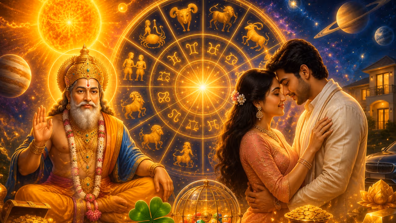Weekly Lucky Zodiac Sign 13 To 19 July 2026 Surya Guru Yuti Auspicious For Mesh And Other 5 Rashi Get Profits Weekly Lucky Zodiac Sign 13 To 19 July 2026 Surya Guru Yuti Auspicious For Mesh And Other 5 Rashi Get Profits