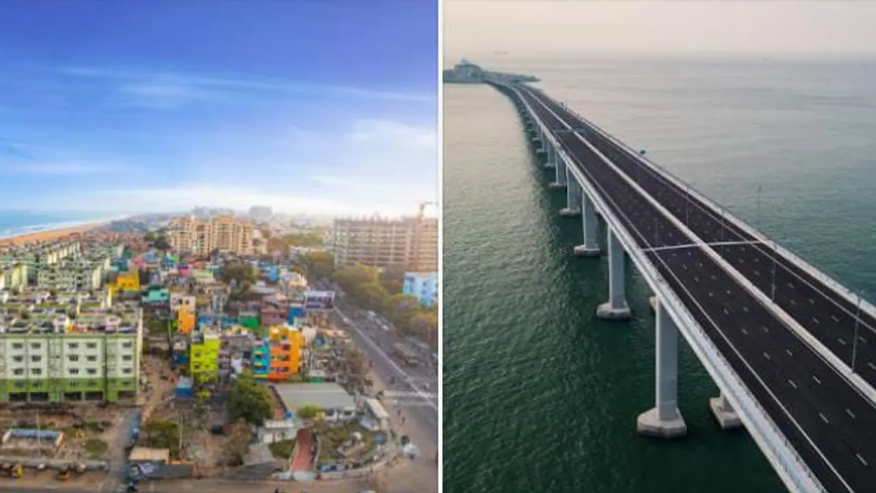 Sea bridge in Chennai